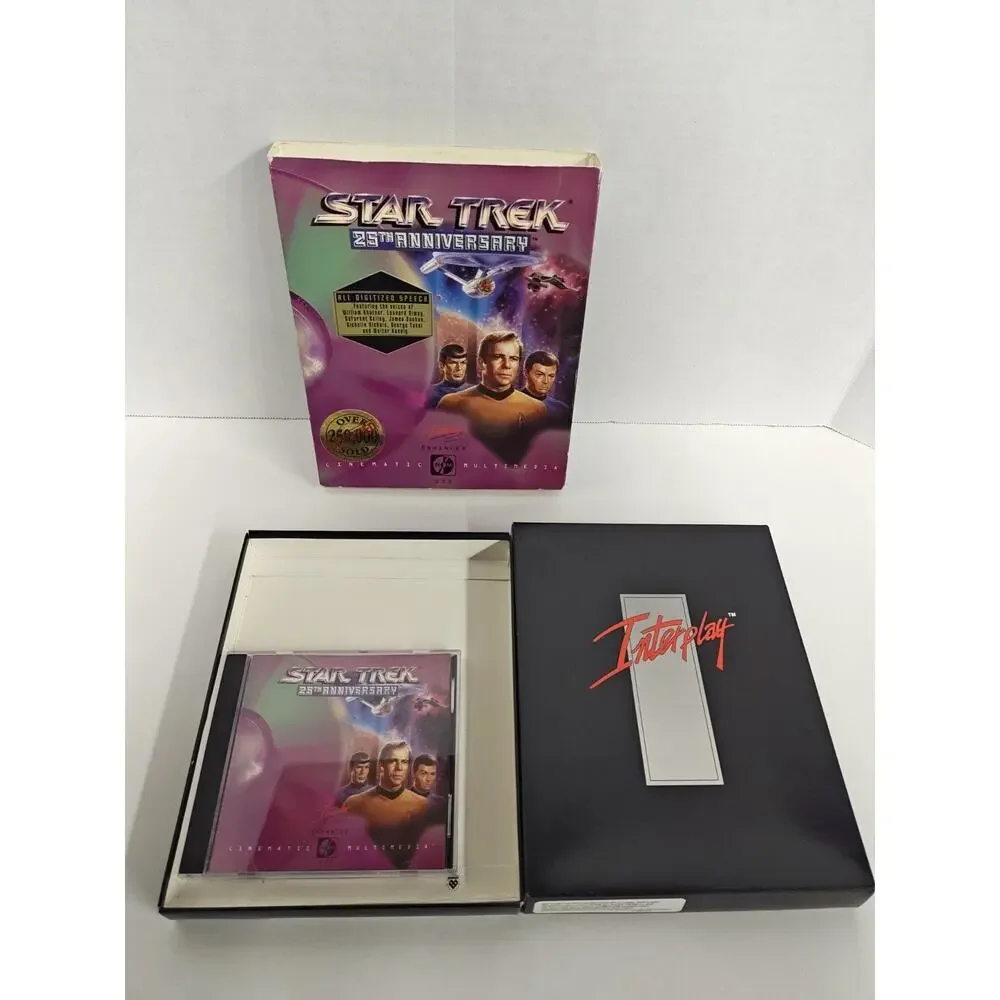 Interplay Vintage 1993 Star Trek Big Box PC Gaming 25th Anniversary Video Game